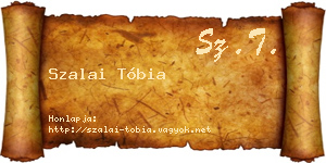 Szalai Tóbia névjegykártya